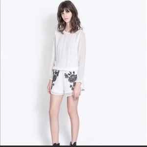 White Zara romper
